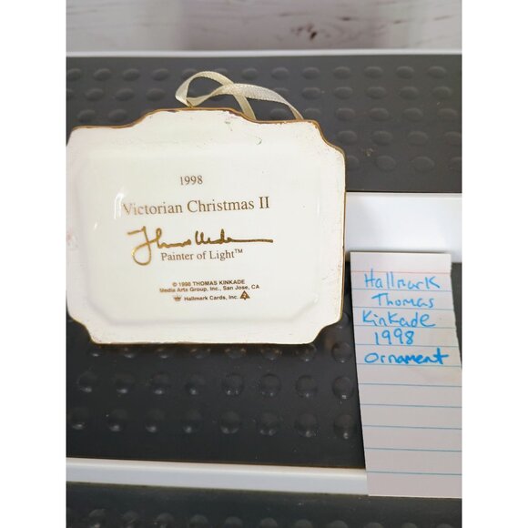 1998 Hallmark Victorian‎ Christmas II Thomas Kinkade Ornament Dollhouse Picture - Picture 2 of 7